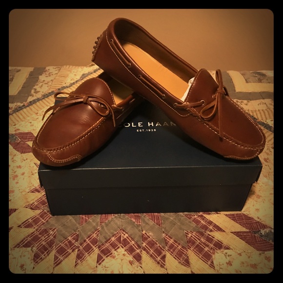 Men's Cole Haan (Red Leather) Loafers - Picture 1 of 4